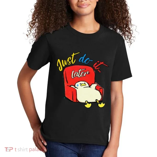 Lazy Duck Sit On The Sofa Do It Later Kids T-Shirt