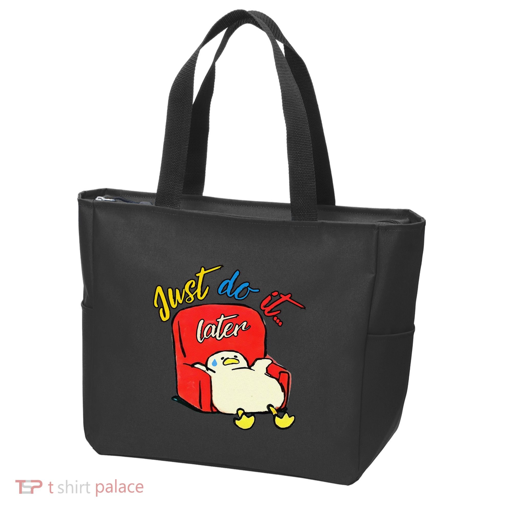 Lazy Duck Sit On The Sofa Do It Later Tote Bag