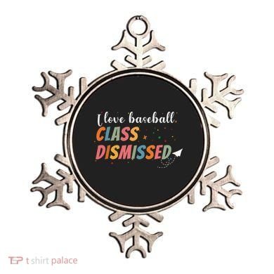 Last Day School Design I Love Baseball Class Dismissed Ornament