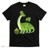 Leprechaun Dinosaur Shamrock St Patricks Day Animal Irish T-Shirt thumb 0