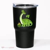 Leprechaun Dinosaur Shamrock St Patricks Day Animal Irish Tumbler thumb 0