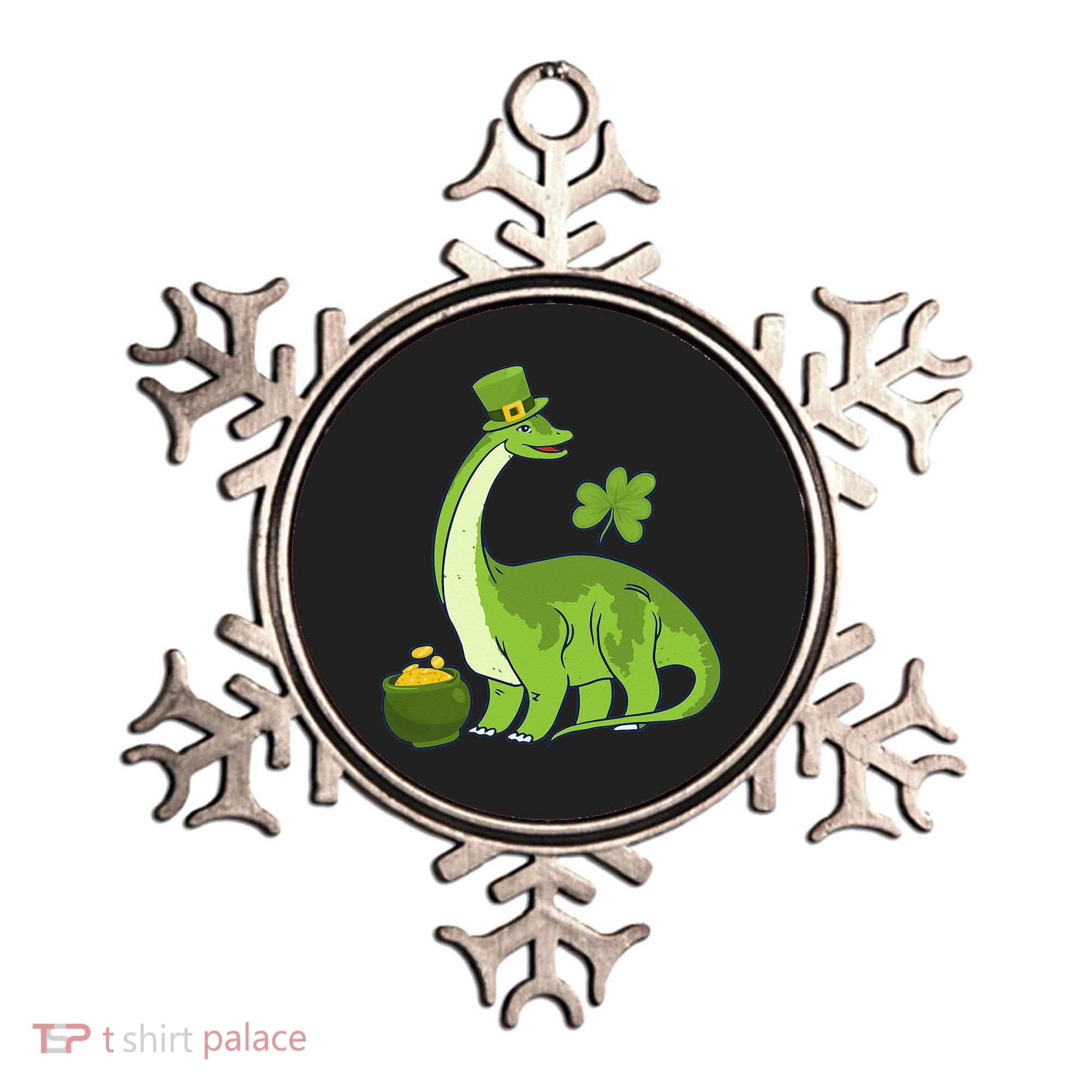 Leprechaun Dinosaur Shamrock St Patricks Day Animal Irish Ornament