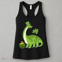 Leprechaun Dinosaur Shamrock St Patricks Day Animal Irish Women's Tank Top thumb 3
