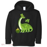 Leprechaun Dinosaur Shamrock St Patricks Day Animal Irish Toddler Hoodie thumb 0