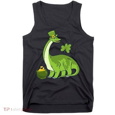 Leprechaun Dinosaur Shamrock St Patricks Day Animal Irish Tank Top