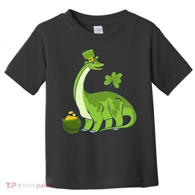 Leprechaun Dinosaur Shamrock St Patricks Day Animal Irish Toddler T-Shirt