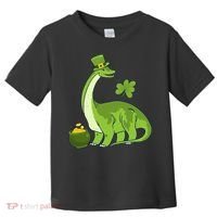 Leprechaun Dinosaur Shamrock St Patricks Day Animal Irish Toddler T-Shirt thumb 0