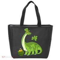 Leprechaun Dinosaur Shamrock St Patricks Day Animal Irish Tote Bag thumb 0