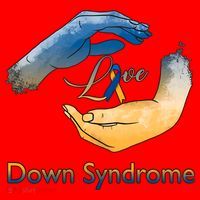 Love Down Syndrome Awareness Gold Blue Ribbon Down Syndrome Warrior Santa Hat thumb 1