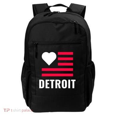 Love Detroit Simple Flag Type Backpack