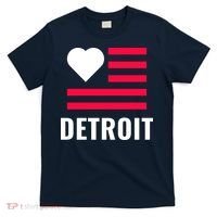 Love Detroit Simple Flag Type T-Shirt thumb 0