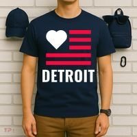 Love Detroit Simple Flag Type T-Shirt thumb 6