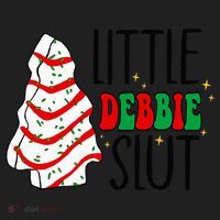 Littie Debbie Slut Funny Christmas Tree Cakes Xmas  Women's Sweatshirt thumb 2