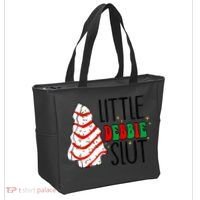Littie Debbie Slut Funny Christmas Tree Cakes Xmas  Tote Bag thumb 2
