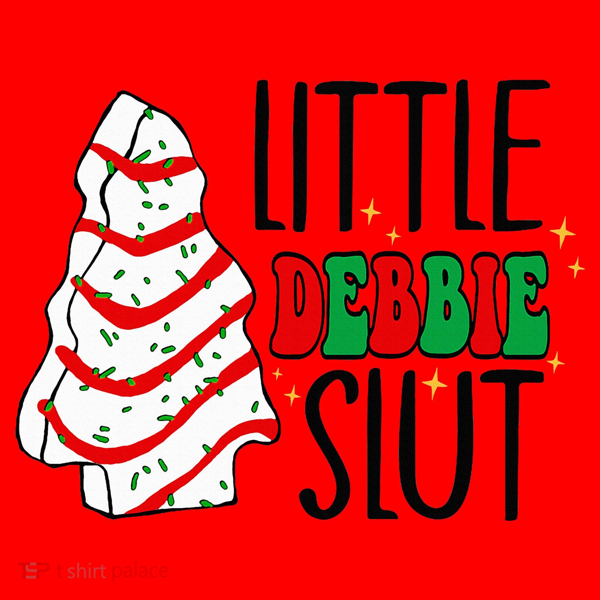 Littie Debbie Slut Funny Christmas Tree Cakes Xmas  Santa Hat