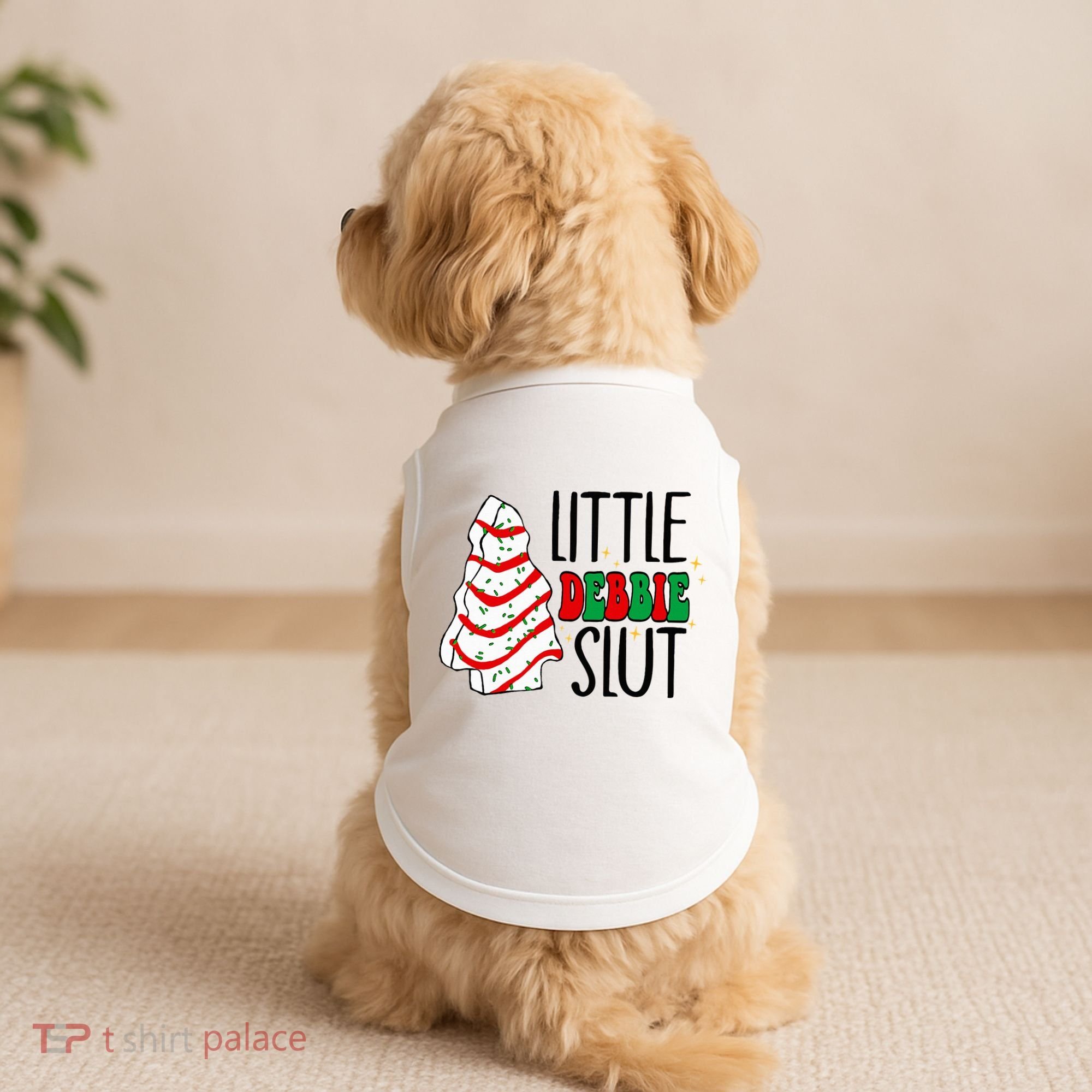 Littie Debbie Slut Funny Christmas Tree Cakes Xmas  Doggie Tank