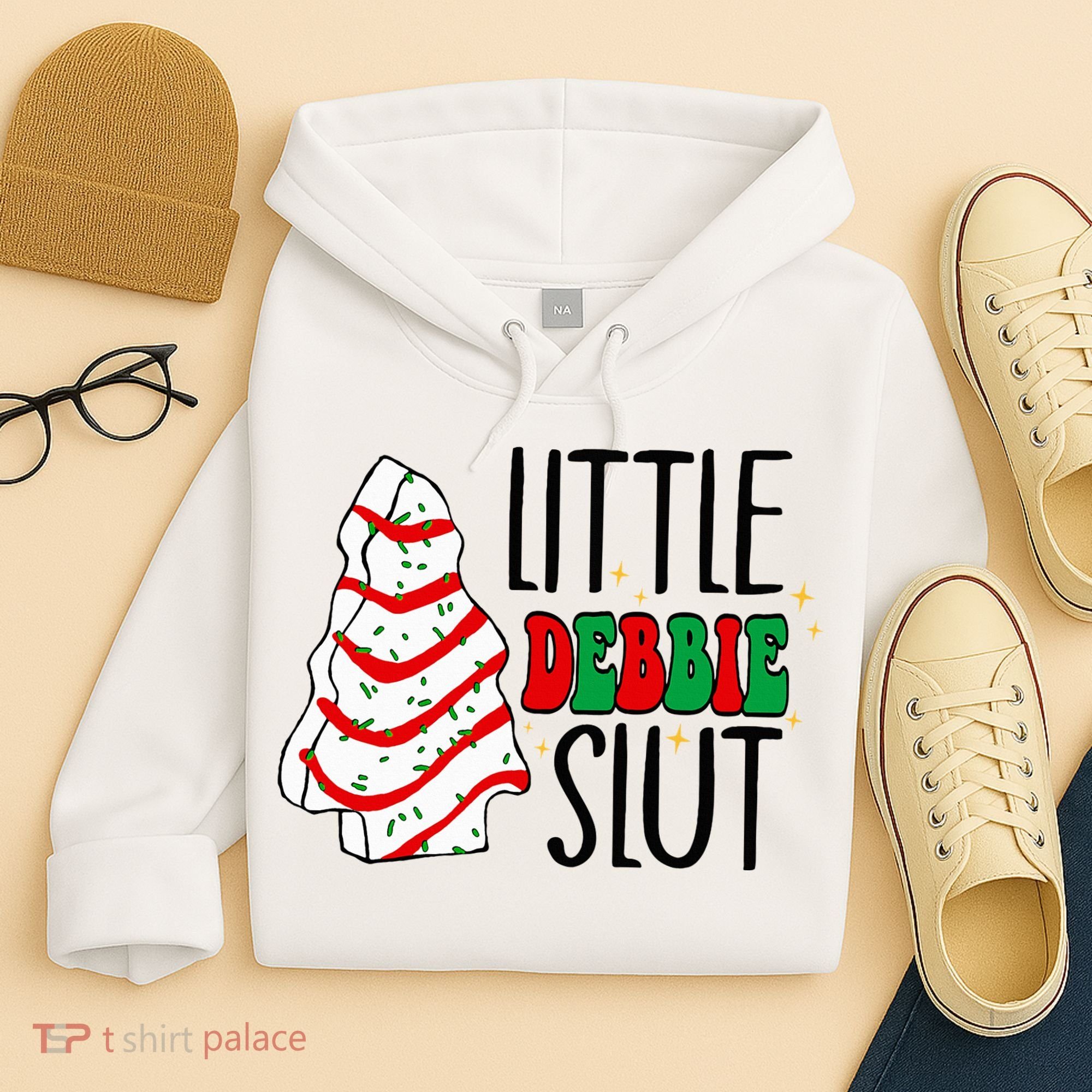 Littie Debbie Slut Funny Christmas Tree Cakes Xmas  Hoodie