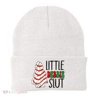 Littie Debbie Slut Funny Christmas Tree Cakes Xmas  Beanie thumb 0