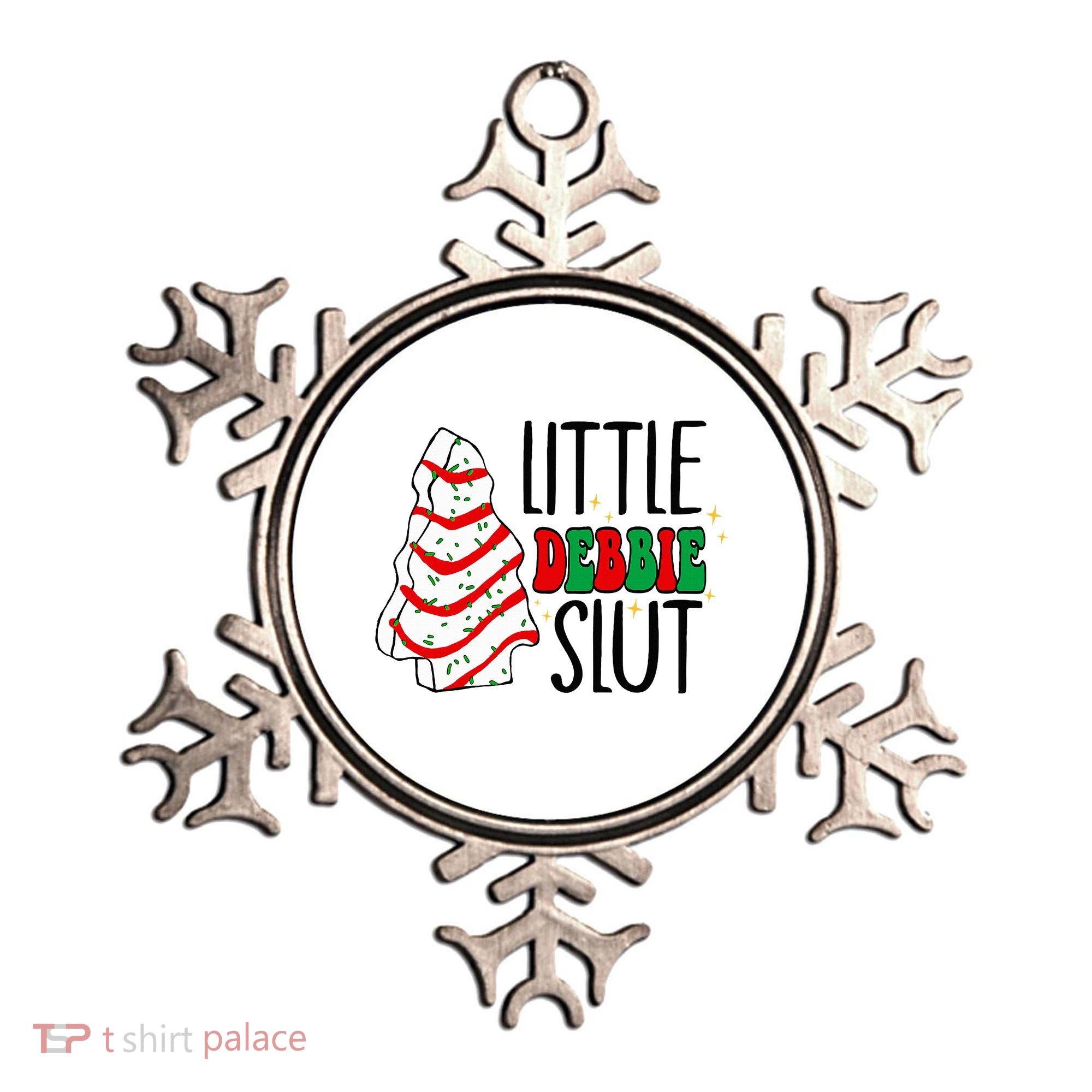 Littie Debbie Slut Funny Christmas Tree Cakes Xmas  Ornament