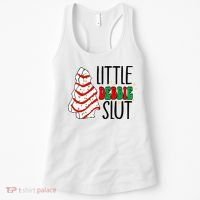 Littie Debbie Slut Funny Christmas Tree Cakes Xmas  Women's Tank Top thumb 0