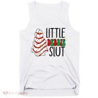 Littie Debbie Slut Funny Christmas Tree Cakes Xmas  Tank Top thumb 0