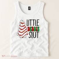 Littie Debbie Slut Funny Christmas Tree Cakes Xmas  Tank Top thumb 2