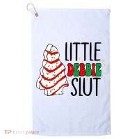 Littie Debbie Slut Funny Christmas Tree Cakes Xmas  Golf Towel thumb 0