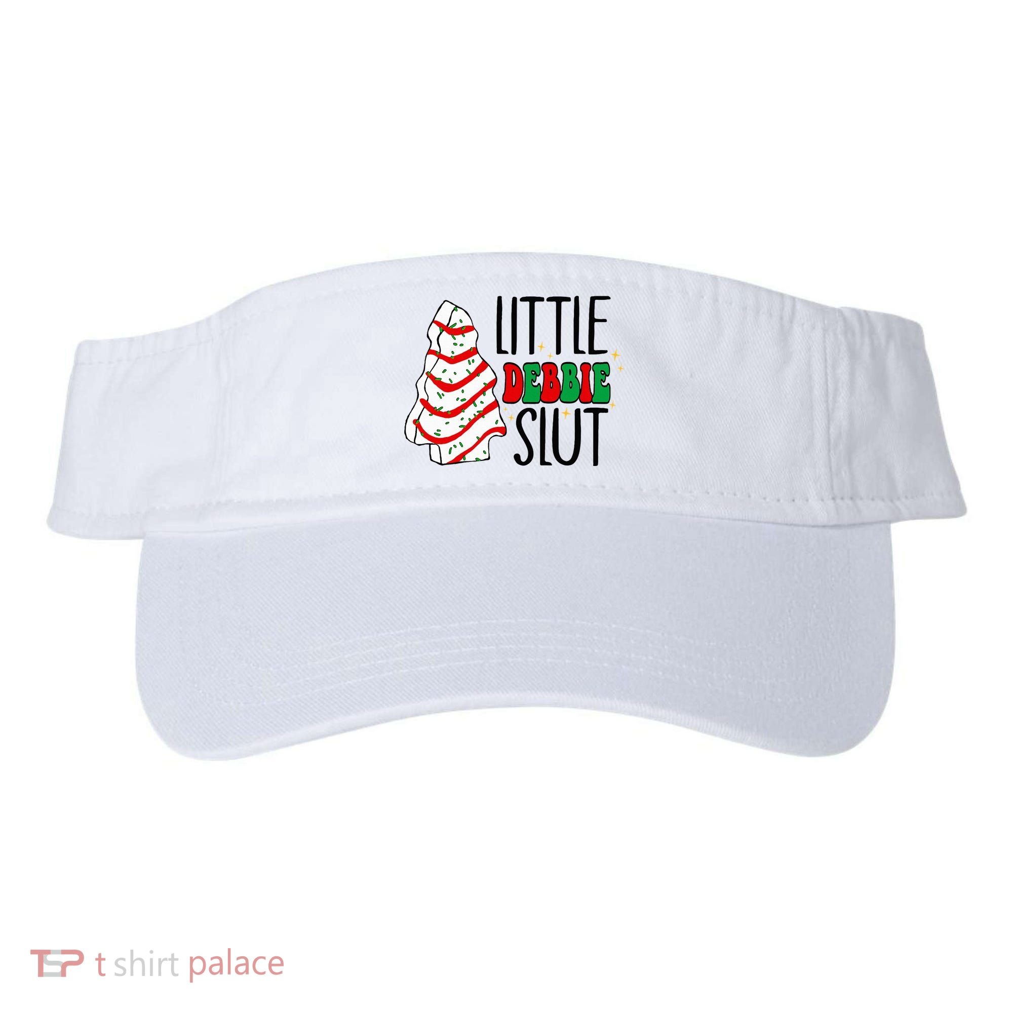 Littie Debbie Slut Funny Christmas Tree Cakes Xmas  Visor