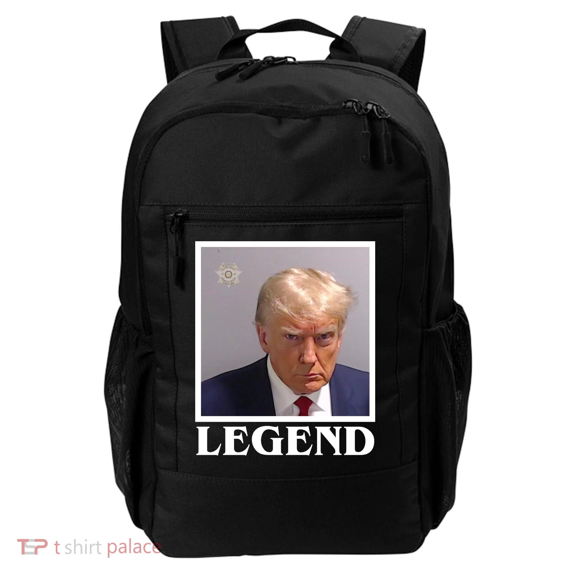 Legend Donald Trump Mugshot Pro Trump Backpack