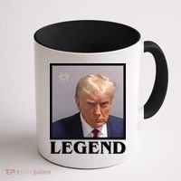 Legend Donald Trump Mugshot Pro Trump Coffee Mug thumb 1