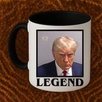 Legend Donald Trump Mugshot Pro Trump Coffee Mug thumb 2