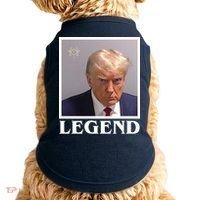 Legend Donald Trump Mugshot Pro Trump Doggie Tank thumb 0