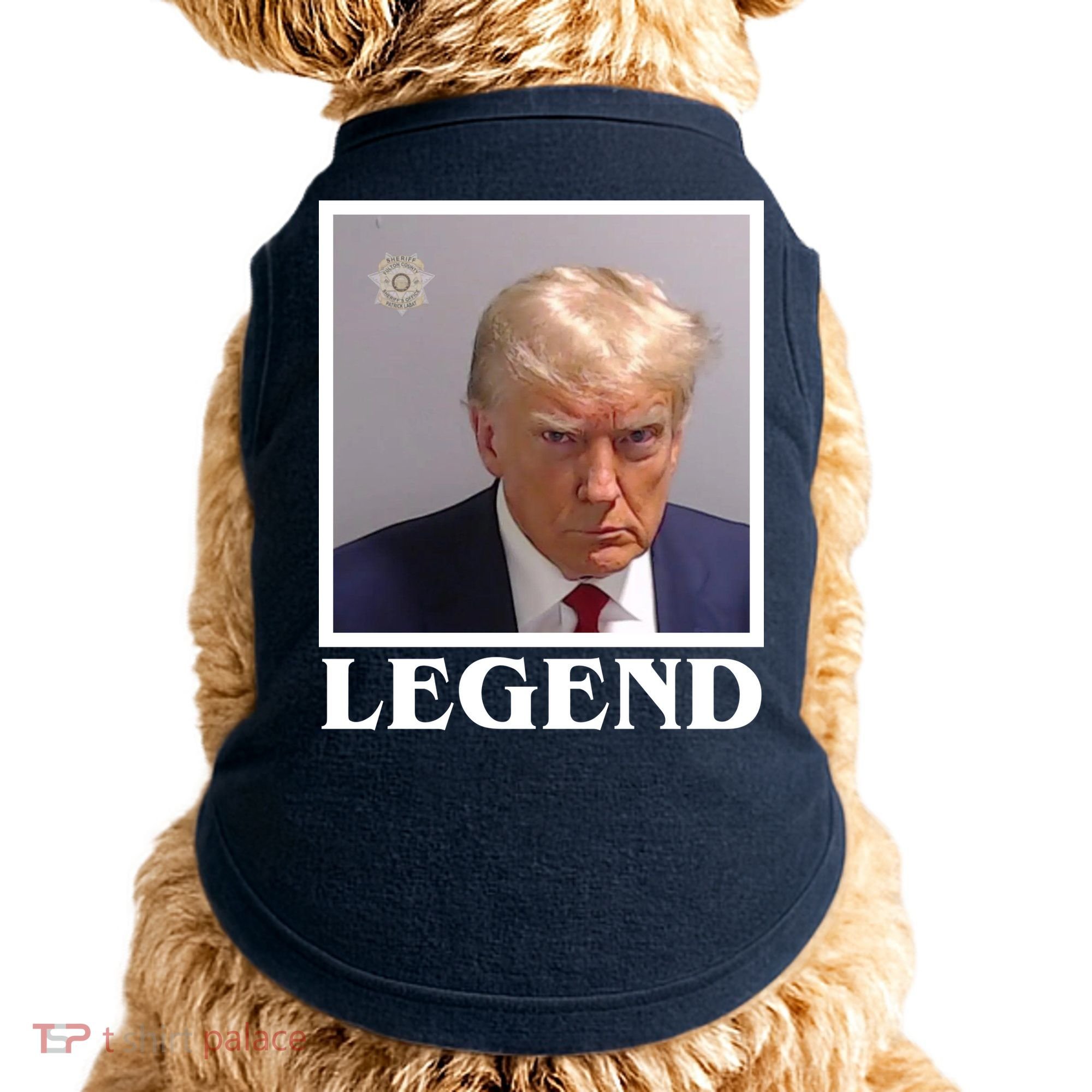 Legend Donald Trump Mugshot Pro Trump Doggie Tank