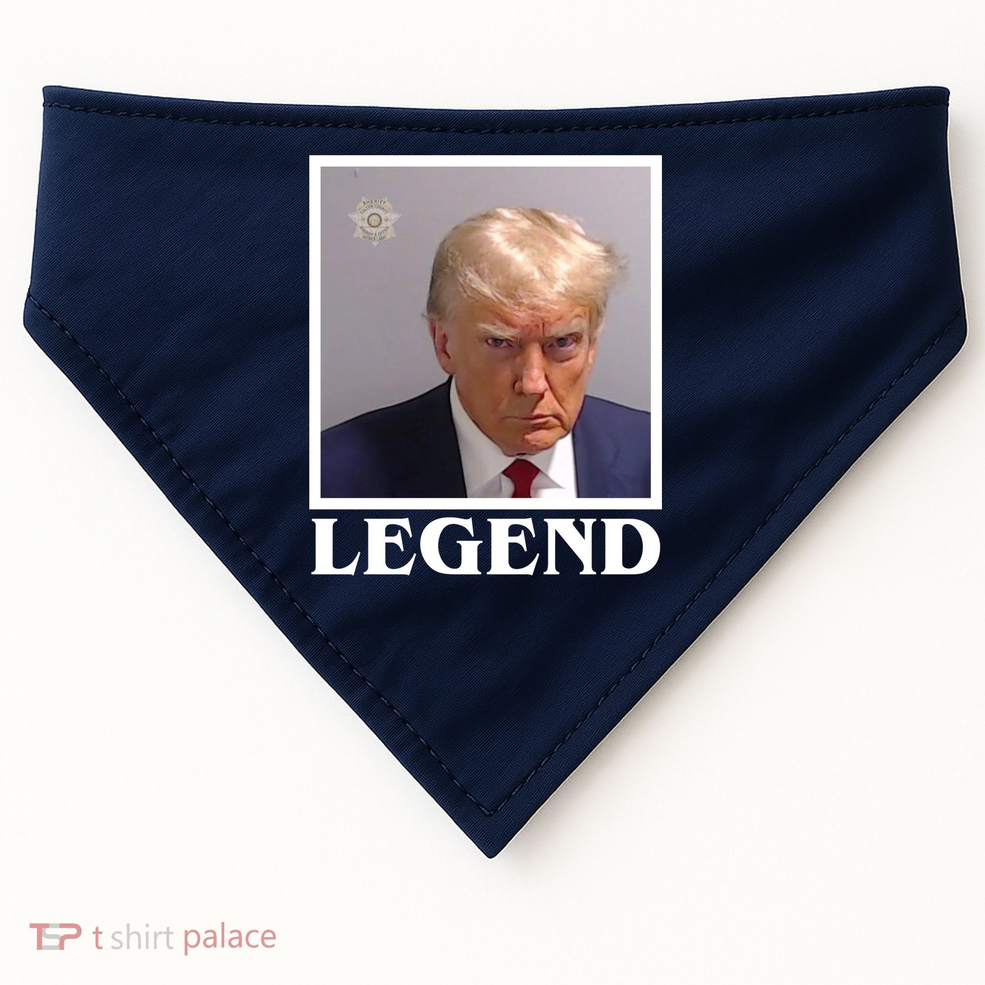 Legend Donald Trump Mugshot Pro Trump USA-Made Doggie Bandana