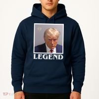 Legend Donald Trump Mugshot Pro Trump Hoodie thumb 2