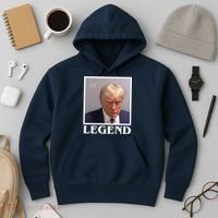 Legend Donald Trump Mugshot Pro Trump Hoodie thumb 3