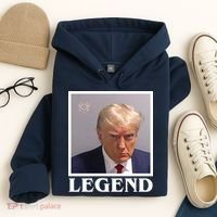 Legend Donald Trump Mugshot Pro Trump Hoodie thumb 4
