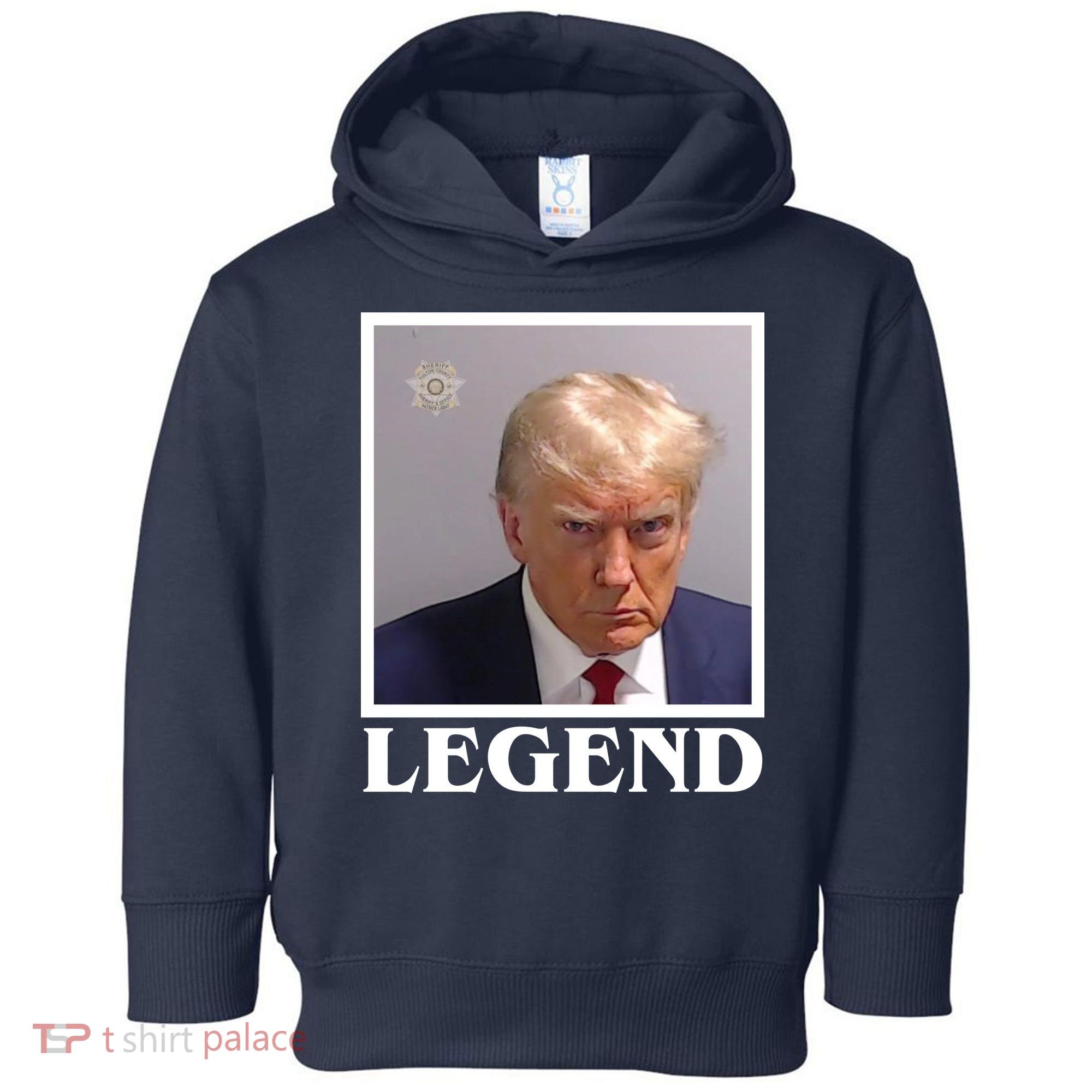 Legend Donald Trump Mugshot Pro Trump Toddler Hoodie