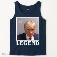 Legend Donald Trump Mugshot Pro Trump Tank Top thumb 2