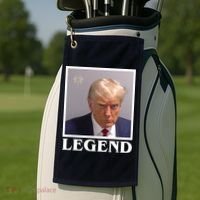 Legend Donald Trump Mugshot Pro Trump Golf Towel thumb 2