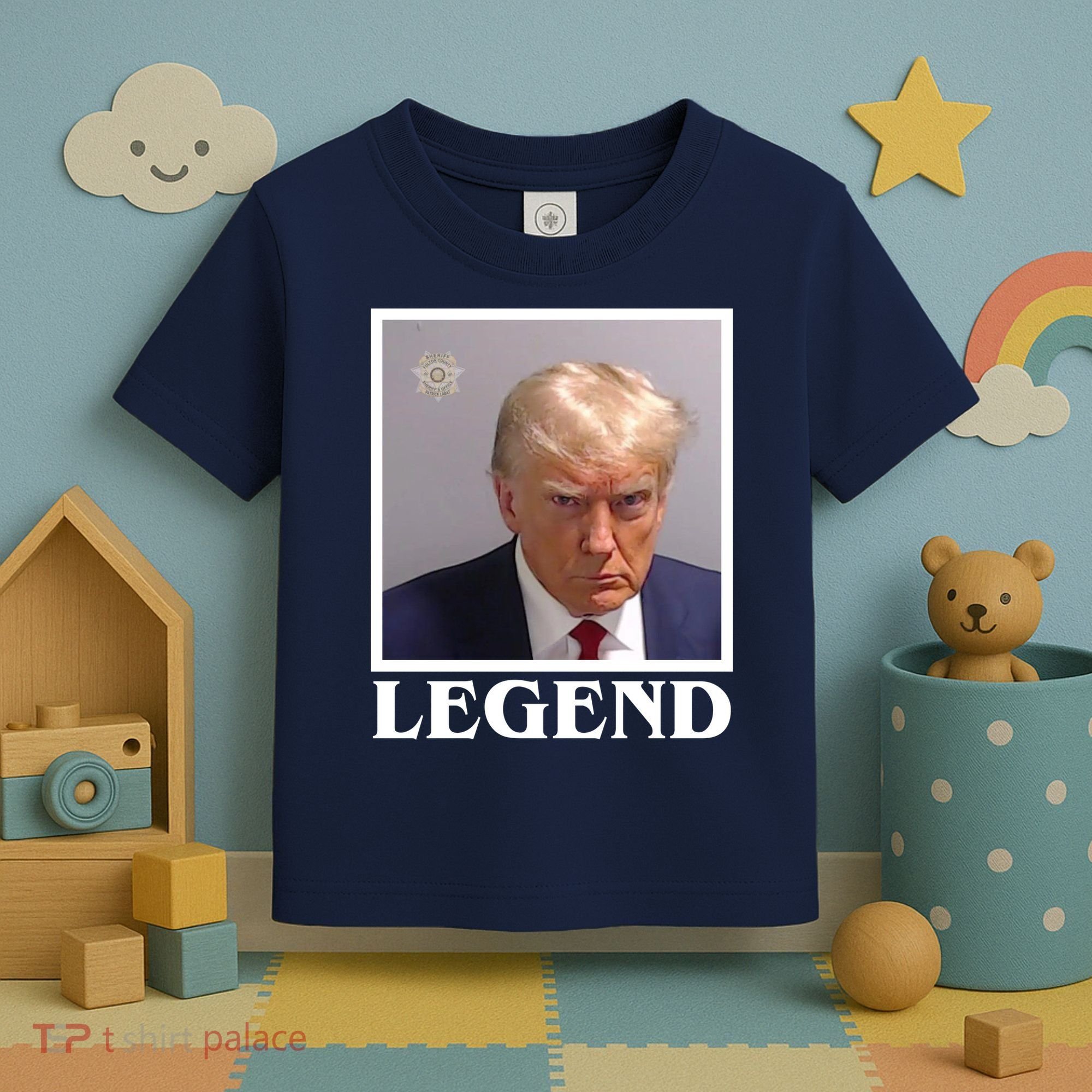 Legend Donald Trump Mugshot Pro Trump Toddler T-Shirt