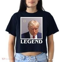 Legend Donald Trump Mugshot Pro Trump Women's Crop Top Tee thumb 2