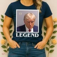 Legend Donald Trump Mugshot Pro Trump Women's T-Shirt thumb 2
