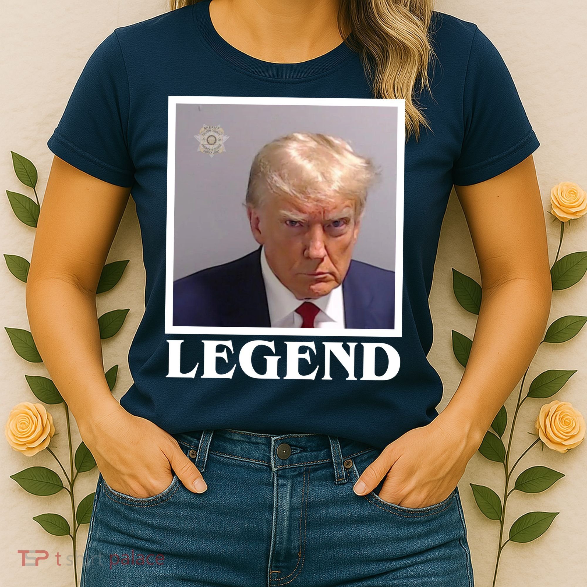 Legend Donald Trump Mugshot Pro Trump Women's T-Shirt