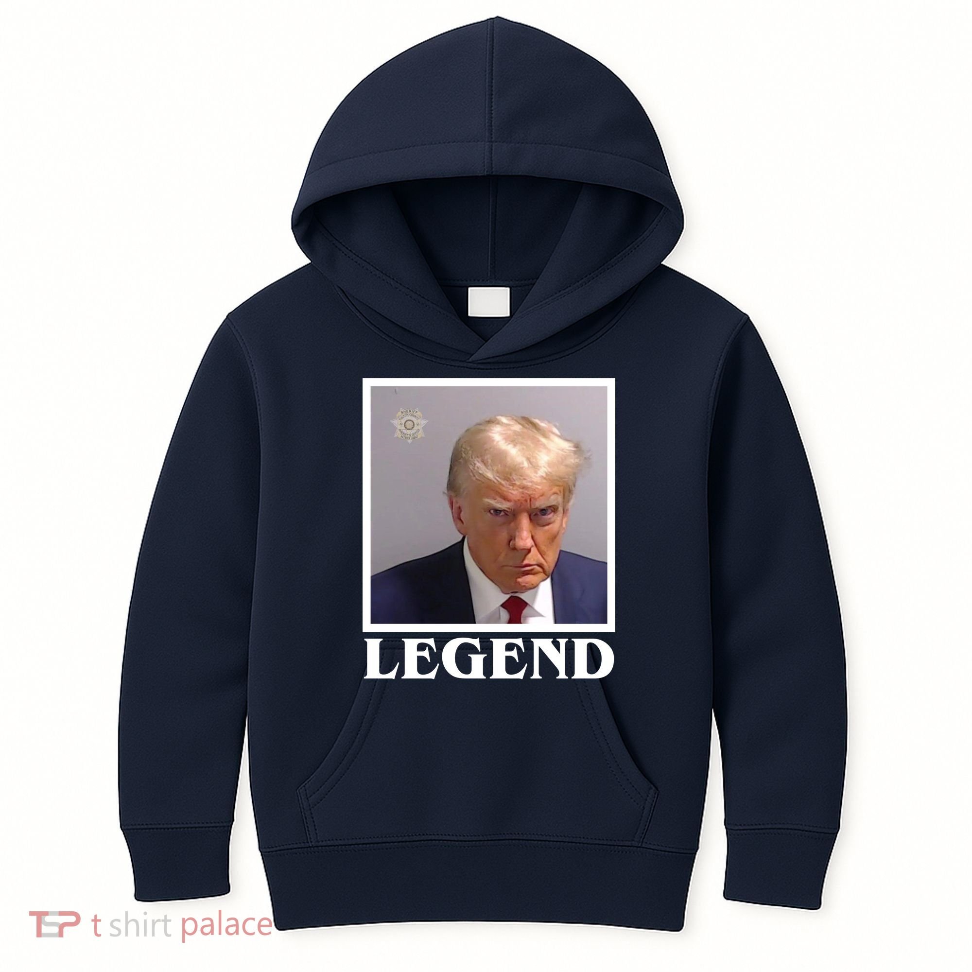 Legend Donald Trump Mugshot Pro Trump Kids Hoodie