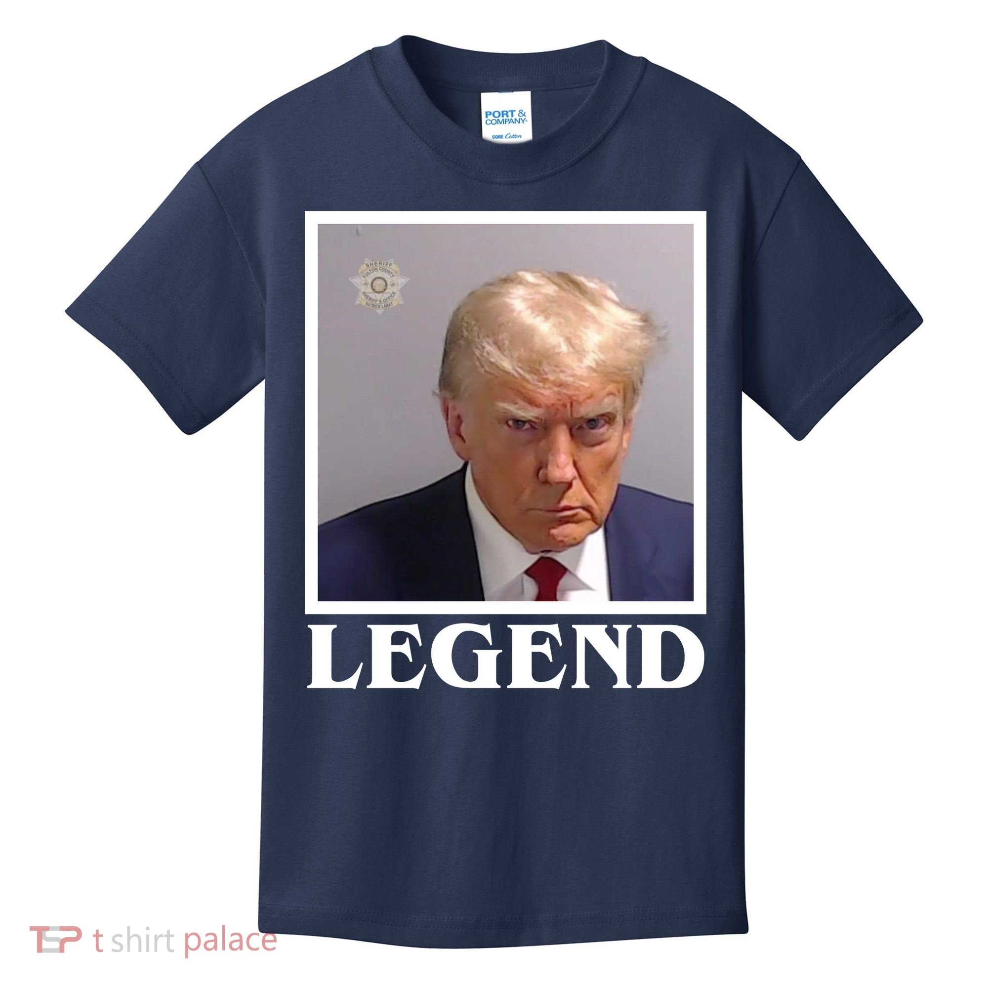 Legend Donald Trump Mugshot Pro Trump Kids T-Shirt