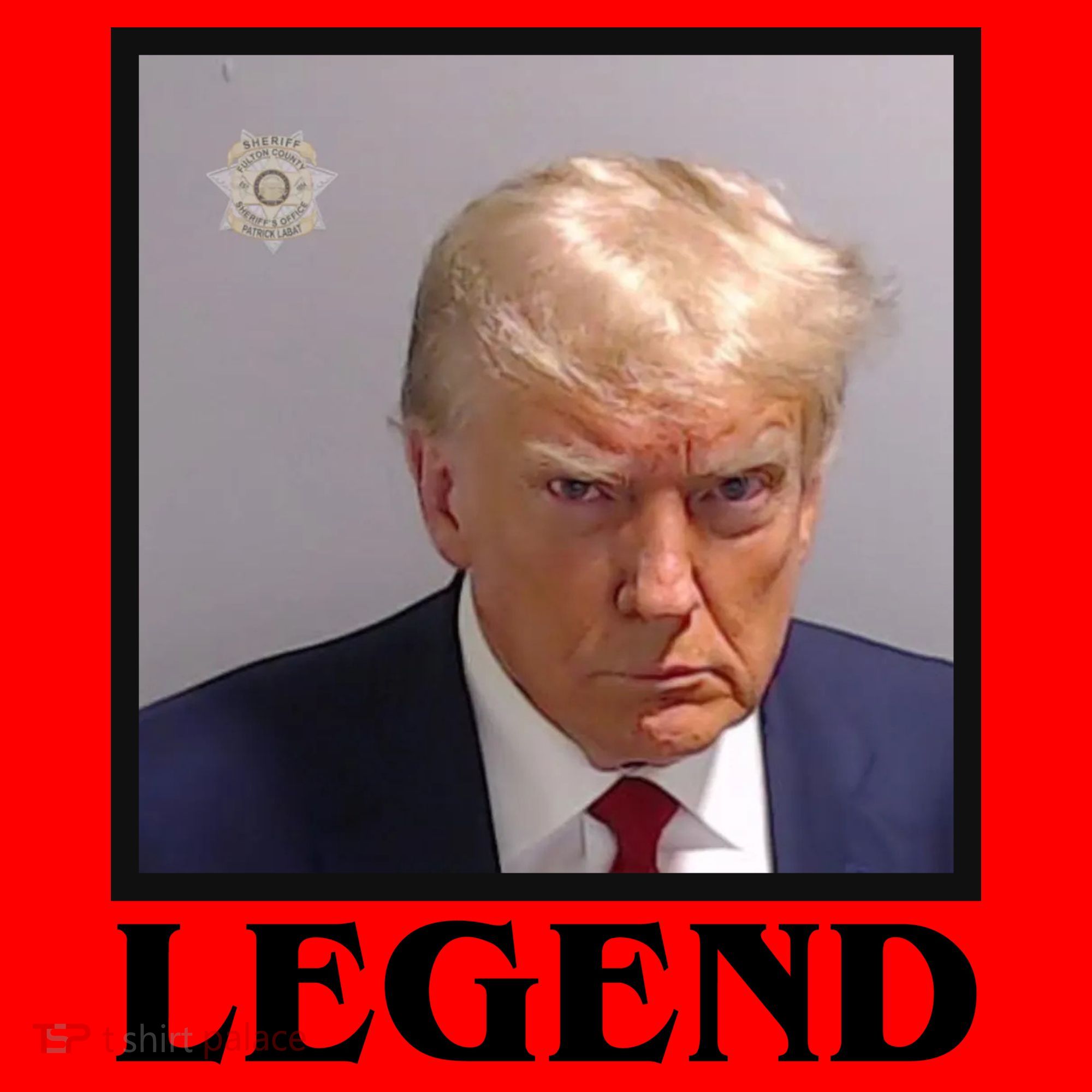 Legend Donald Trump Mugshot Pro Trump Santa Hat