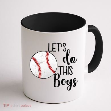 Let's Do This Boys Baseball Coffee Mug back
