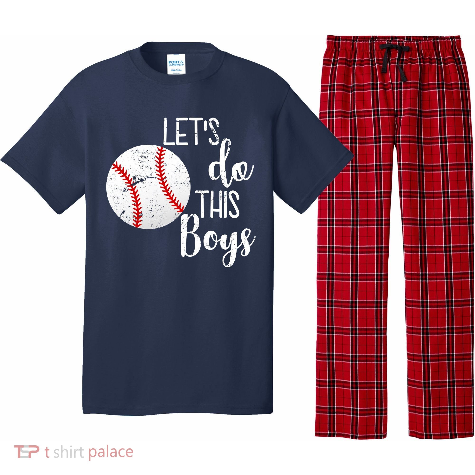 Let's Do This Boys Baseball Pajama Set