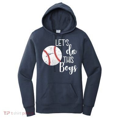 Let's Do This Boys Baseball Women's Hoodie